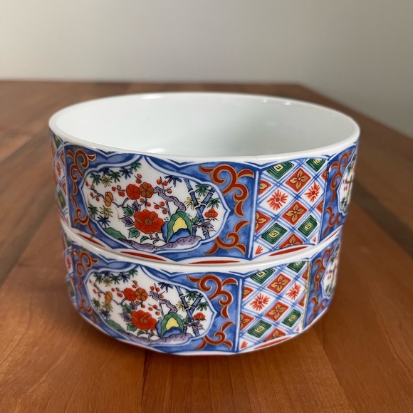 Takahashi Other - Two Vintage Takahashi San Francisco 6" Stacking Bowls w Poppies Made in Japan